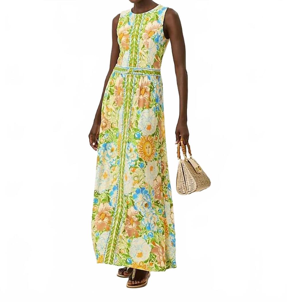 NEW LILLY PULITZER rosaley dress in rutabaga sympeony engineered knit maxi